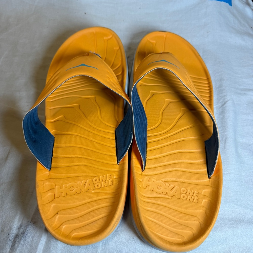 Hoka One One Ora Recovery Flip Sandals Shoes Mens Size 13 Comfort Foam Slides